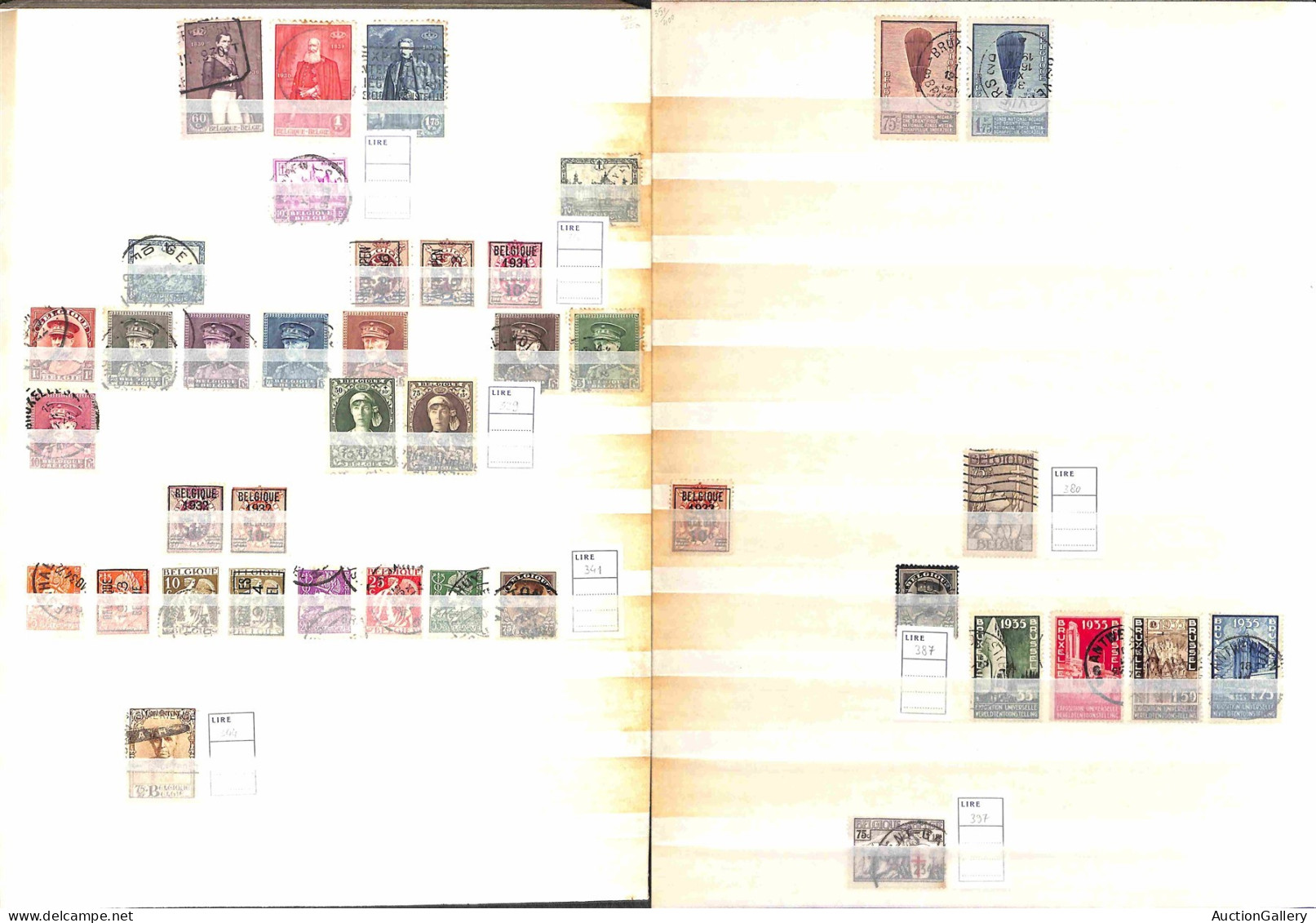 Lotti e Collezioni - Europa e Oltremare - BELGIO - 1849/1991 - Collezione di valori serie complete e alcuni foglietti de