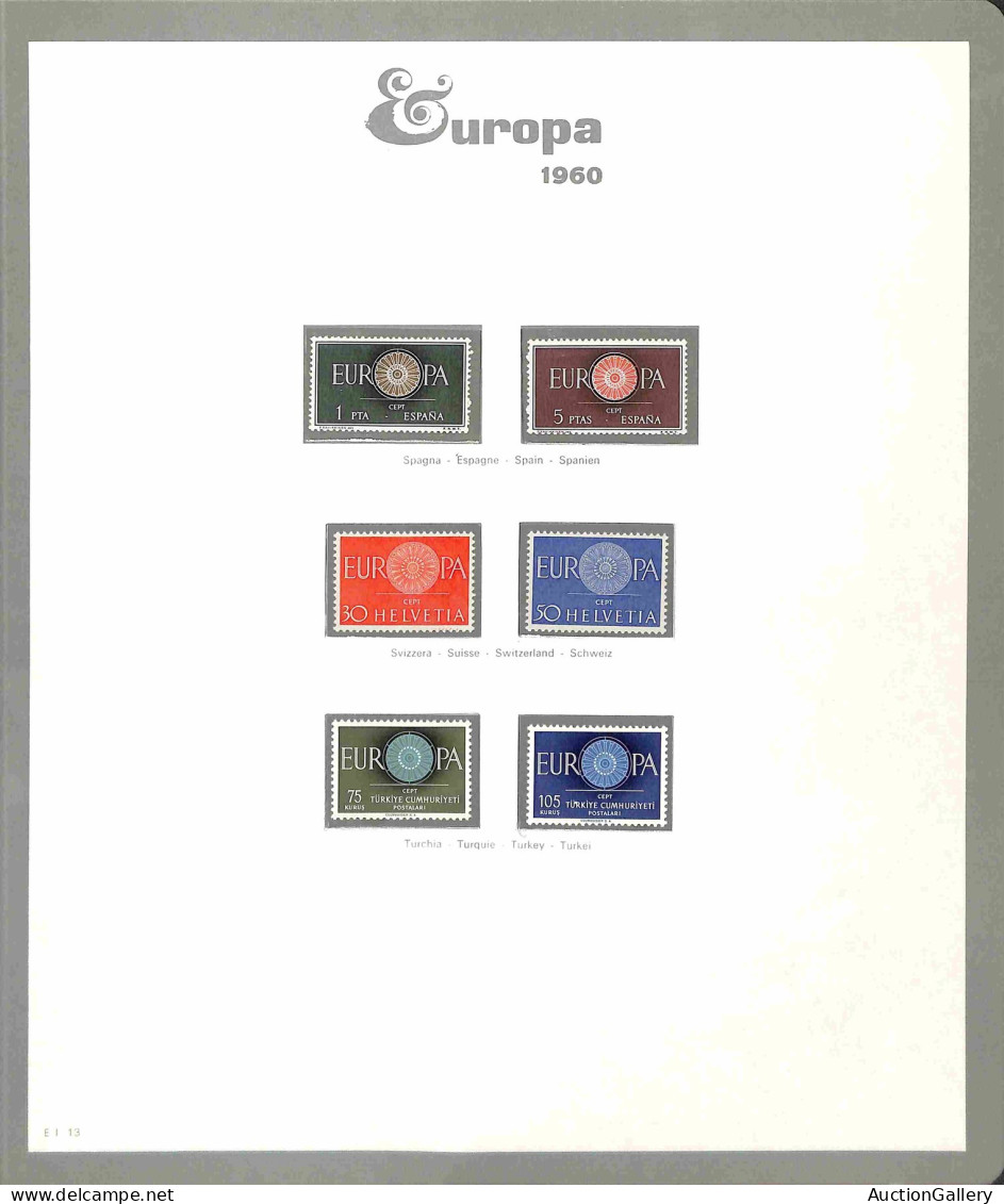 Lotti E Collezioni - Europa E Oltremare - EUROPA CEPT - 1956/1999 - Collezione Avanzata Di Valori Nuovi In Serie Complet - Other & Unclassified