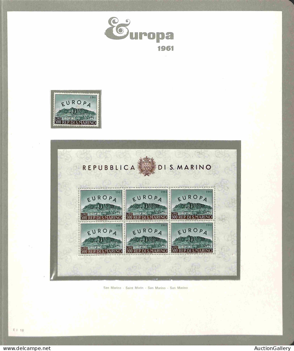 Lotti E Collezioni - Europa E Oltremare - EUROPA CEPT - 1956/1999 - Collezione Avanzata Di Valori Nuovi In Serie Complet - Autres & Non Classés