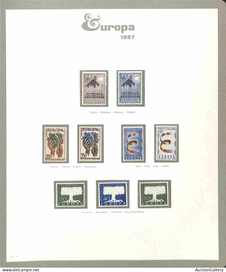 Lotti e Collezioni - Europa e Oltremare - EUROPA CEPT - 1956/1999 - Collezione avanzata di valori nuovi in serie complet