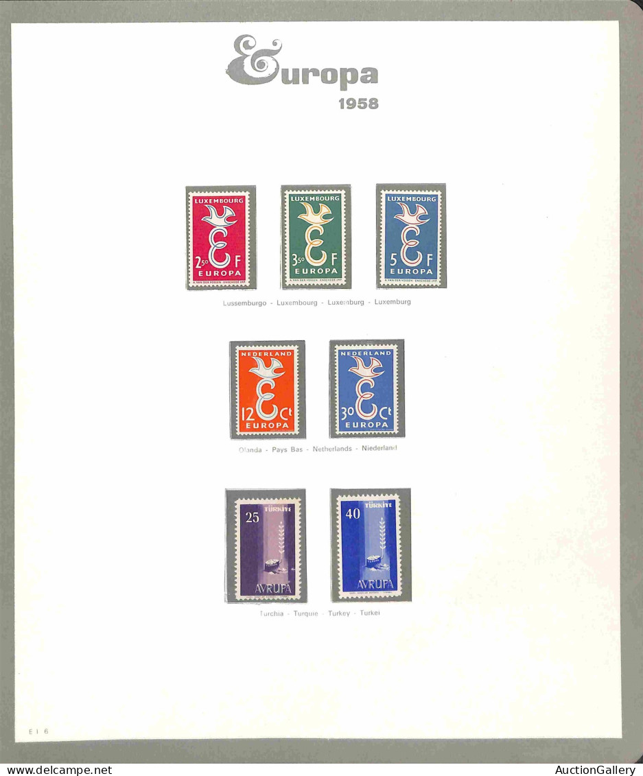 Lotti e Collezioni - Europa e Oltremare - EUROPA CEPT - 1956/1999 - Collezione avanzata di valori nuovi in serie complet