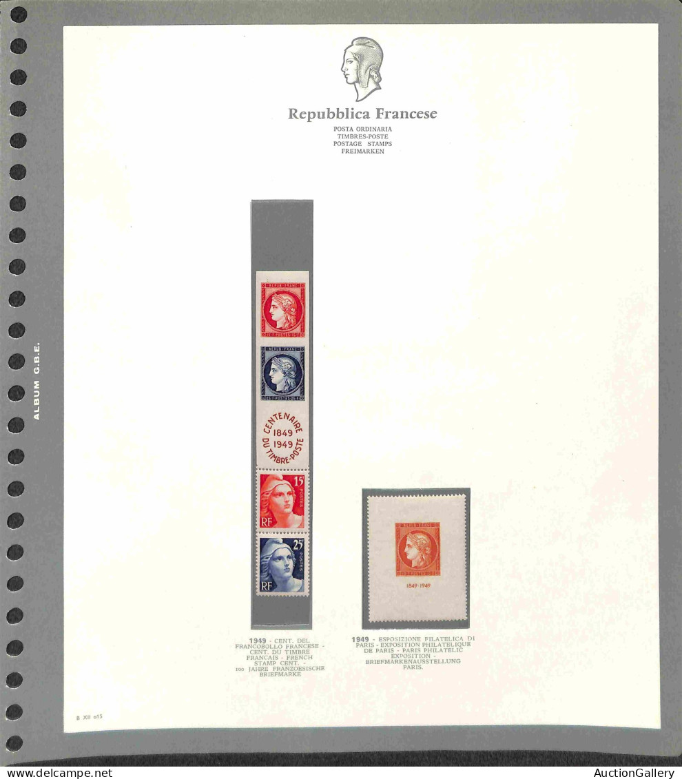 Lotti E Collezioni - Europa E Oltremare - FRANCIA - 1945/1959 - Collezione Completa Di Valori Posta Ordinaria + Aerea De - Other & Unclassified