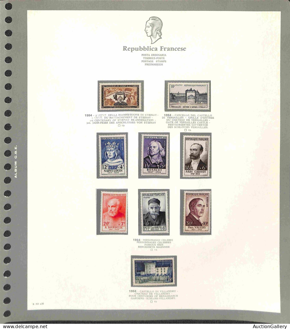 Lotti E Collezioni - Europa E Oltremare - FRANCIA - 1945/1959 - Collezione Completa Di Valori Posta Ordinaria + Aerea De - Otros & Sin Clasificación