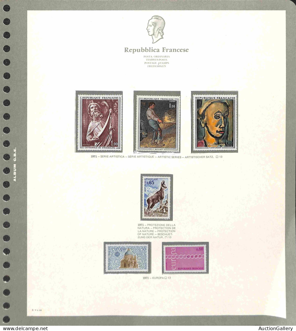 Lotti e Collezioni - Europa e Oltremare - FRANCIA - 1960/1985 - Collezione completa di valori di posta ordinaria + aerea