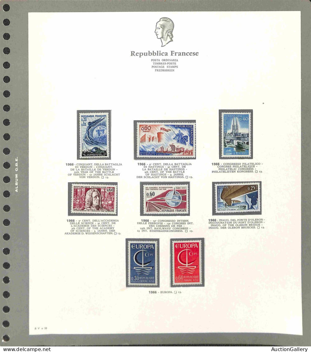 Lotti E Collezioni - Europa E Oltremare - FRANCIA - 1966/1975 - Collezione Completa Con Valori Di Posta Ordinaria + Aere - Other & Unclassified