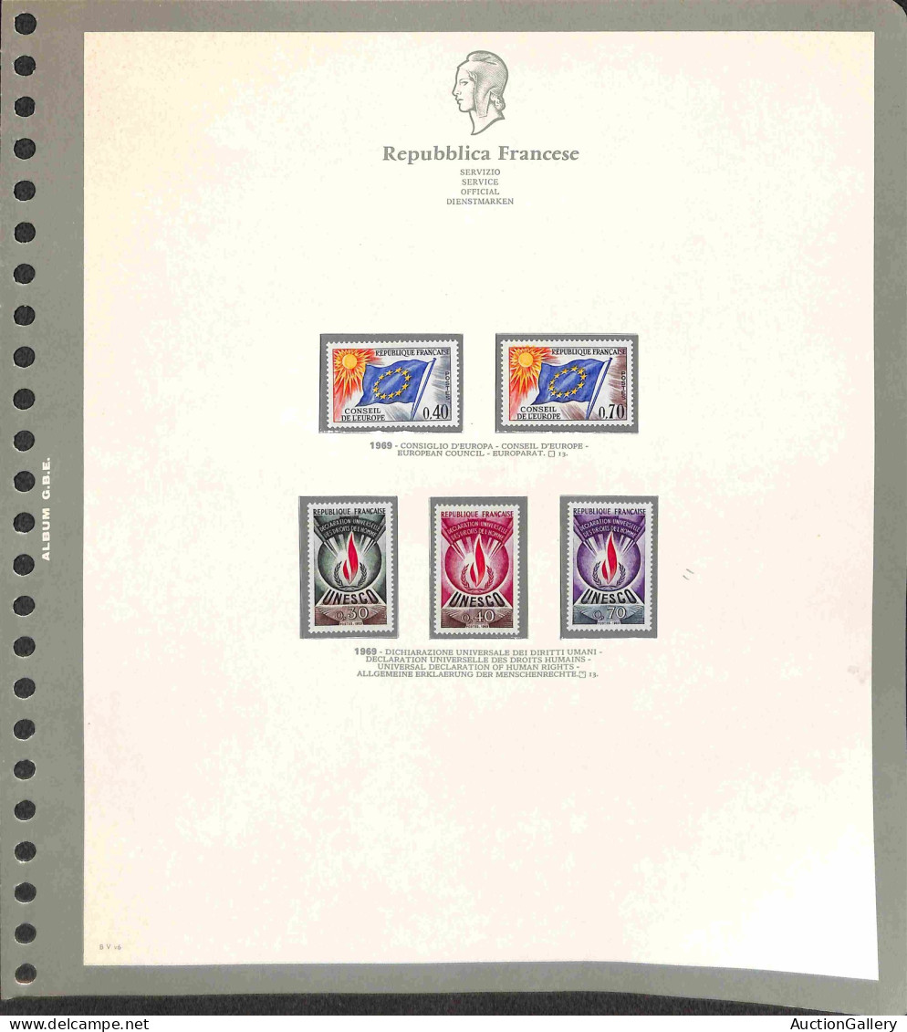 Lotti e Collezioni - Europa e Oltremare - FRANCIA - 1966/1975 - Collezione completa con valori di posta ordinaria + aere