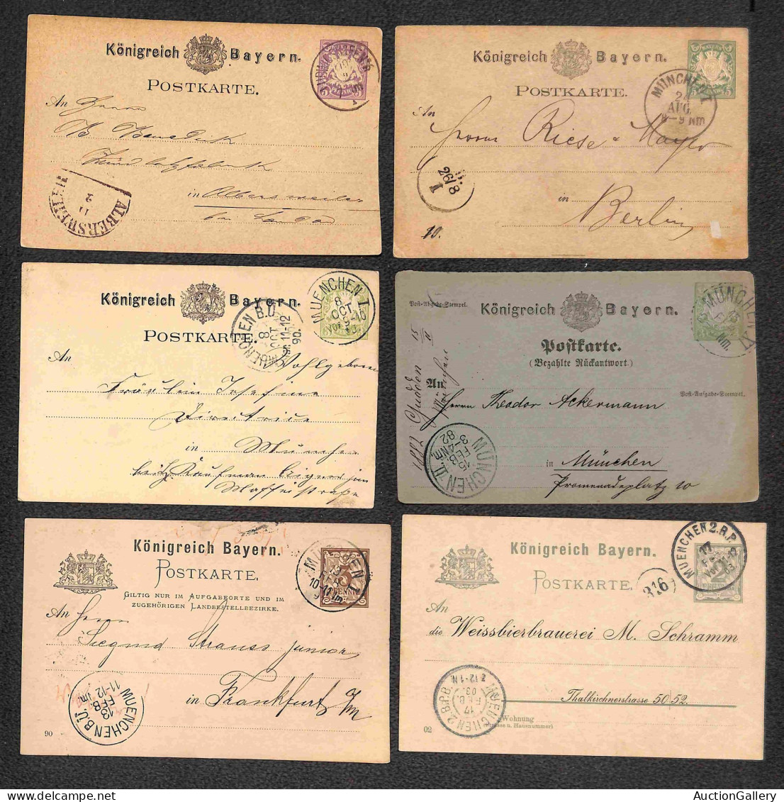 Lotti E Collezioni - Europa E Oltremare - GERMANIA - BAYERN - 1873/1919 - Insieme Di 81 Interi Postali Di Cui 76 Cartoli - Altri & Non Classificati