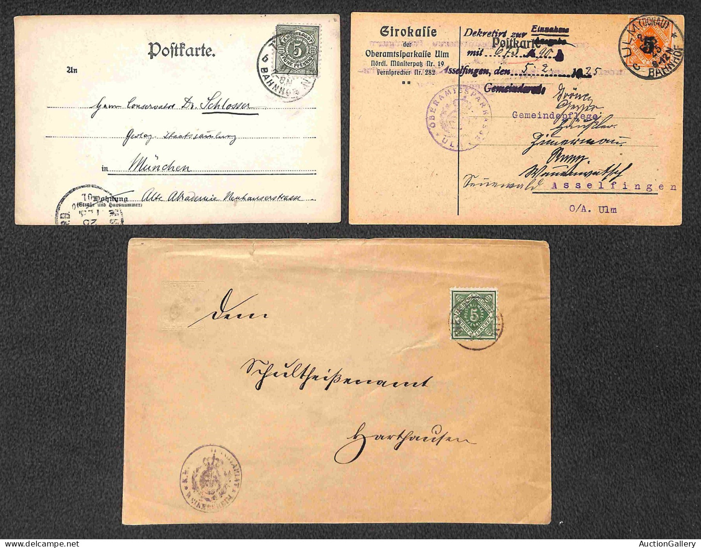 Lotti E Collezioni - Europa E Oltremare - GERMANIA/WURTTEMBERG - 1865/1923 - Insieme Di 40 Oggetti Postali Del Periodo C - Other & Unclassified