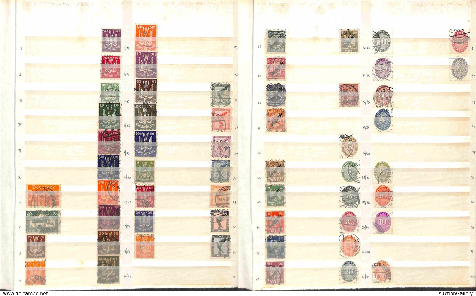 Lotti e Collezioni - Europa e Oltremare - GERMANIA - 1872/1998 - Grande collezione di migliaia di valori di posta ordina