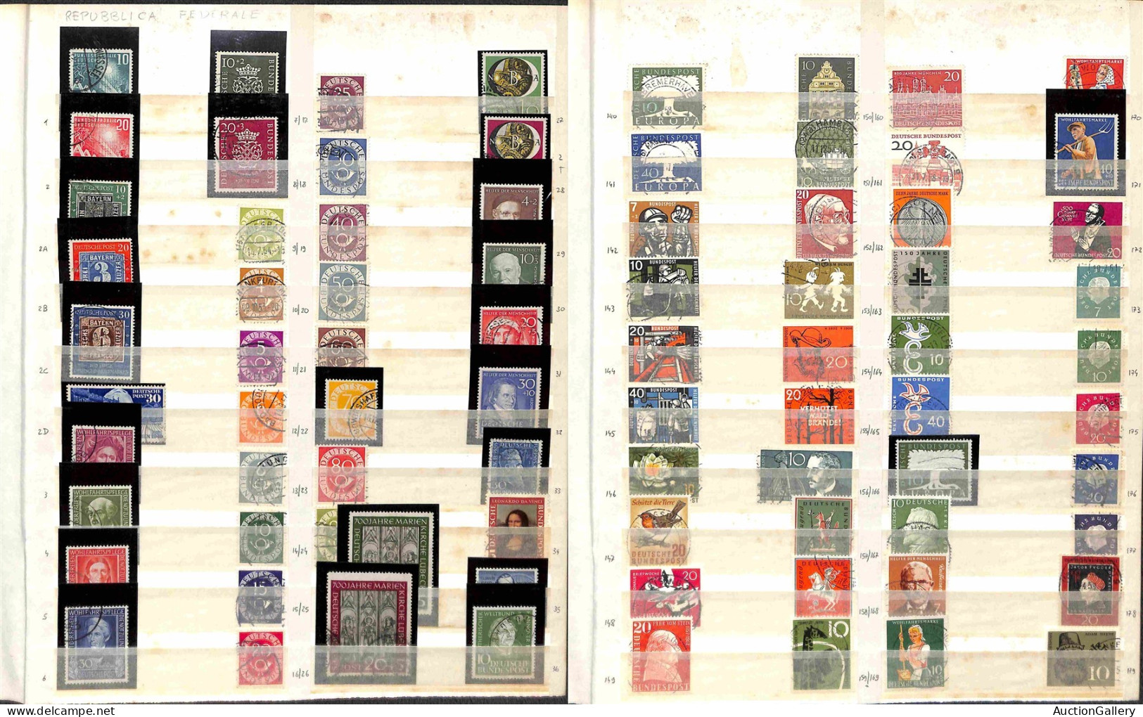 Lotti e Collezioni - Europa e Oltremare - GERMANIA - 1872/1998 - Grande collezione di migliaia di valori di posta ordina