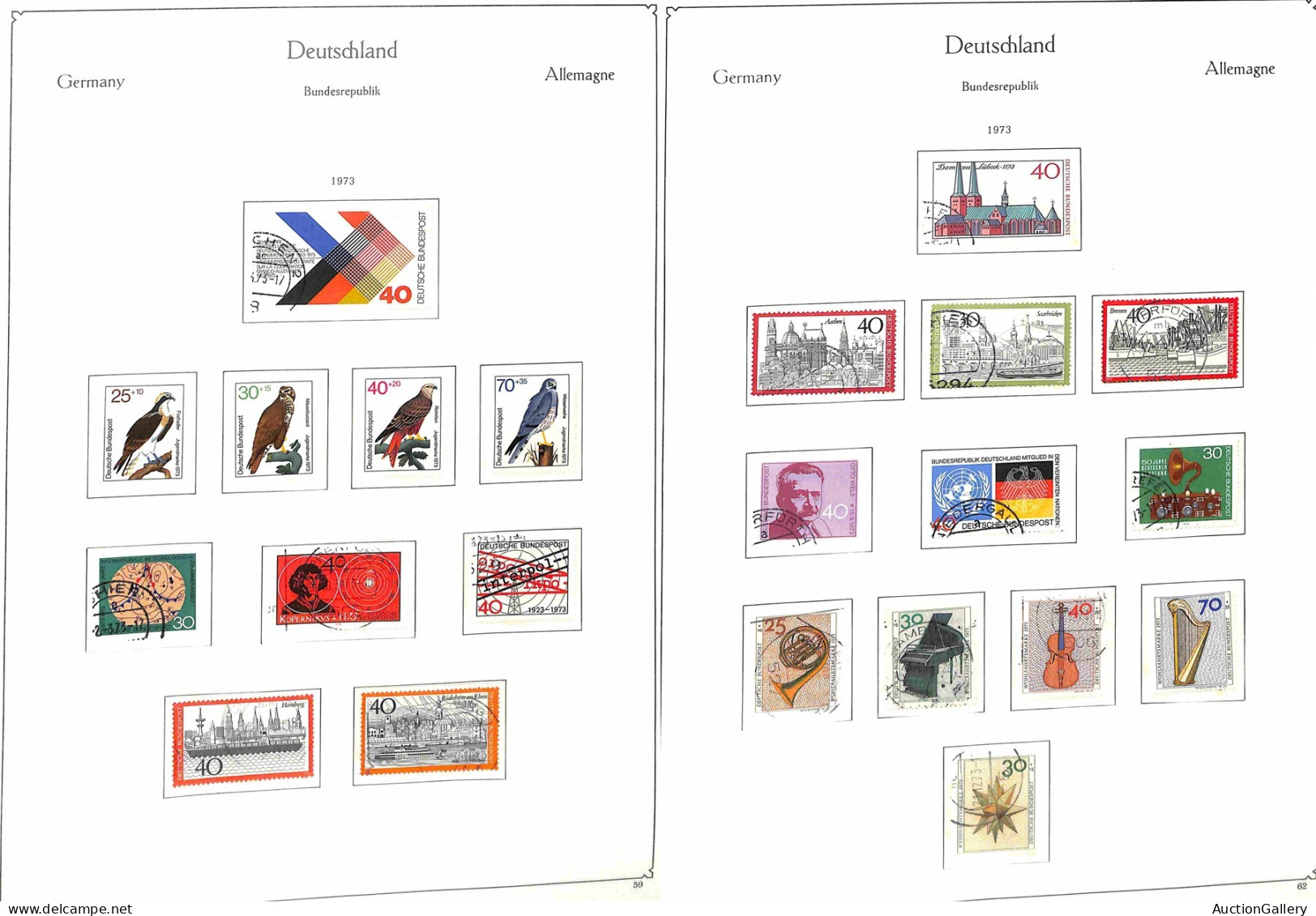 Lotti E Collezioni - Europa E Oltremare - GERMANIA FEDERALE TEDESCA - 1951/1980 - Insieme Del Periodo Di Valori Usati In - Otros & Sin Clasificación