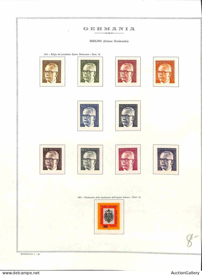 Lotti e Collezioni - Europa e Oltremare - GERMANIA - 1959/1984 - Piccola accumulazione di valori nuovi del periodo anche