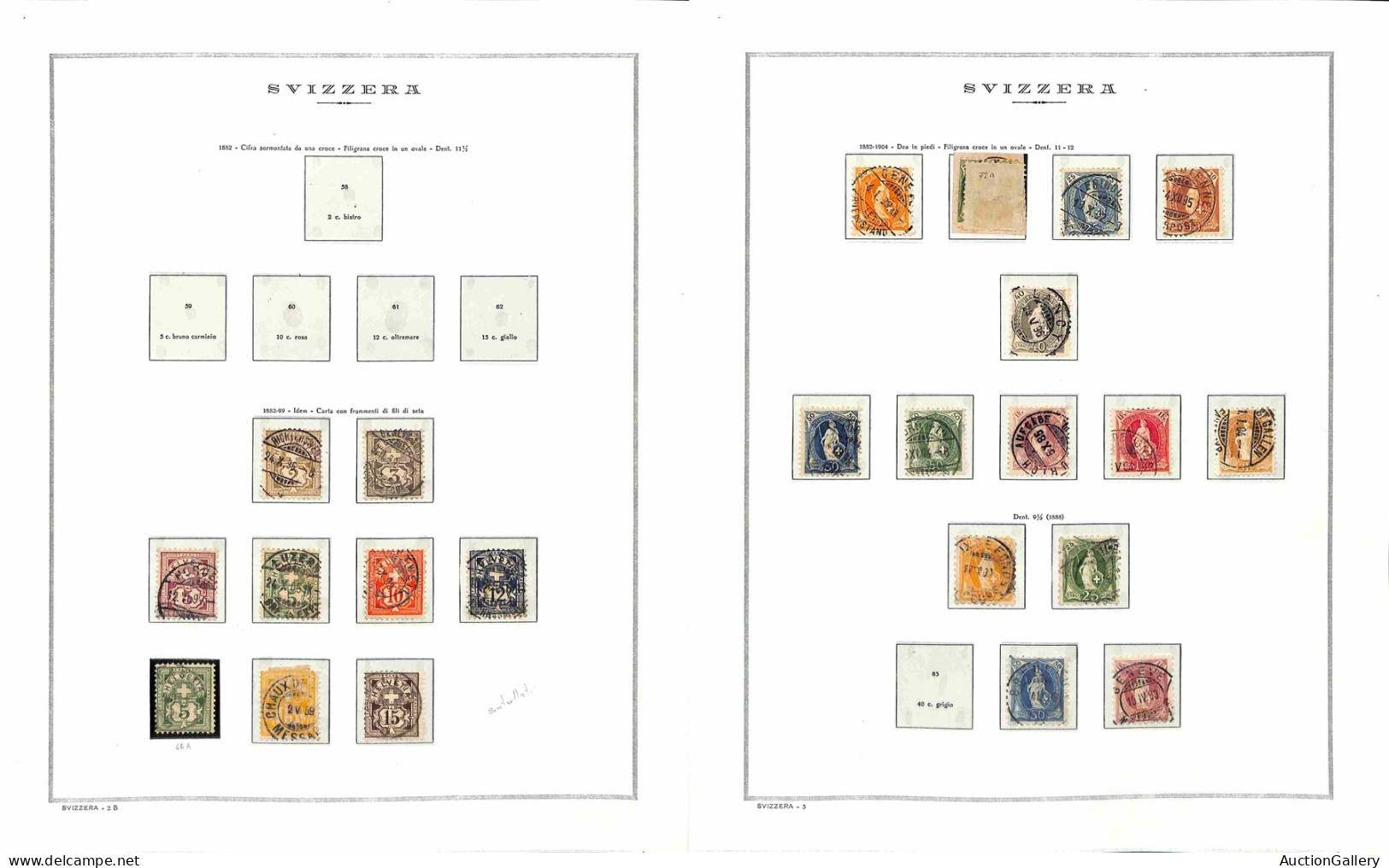 Lotti E Collezioni - Europa E Oltremare - SVIZZERA - 1854/1981 - Collezione Di Valori E Serie Complete Di Posta Ordinari - Autres & Non Classés