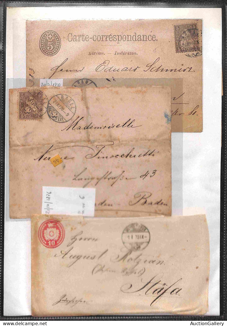 Lotti E Collezioni - Europa E Oltremare - SVIZZERA - 1860/1900 Circa - Insieme Di 27 Buste E Lettere Del Periodo Con Aff - Other & Unclassified