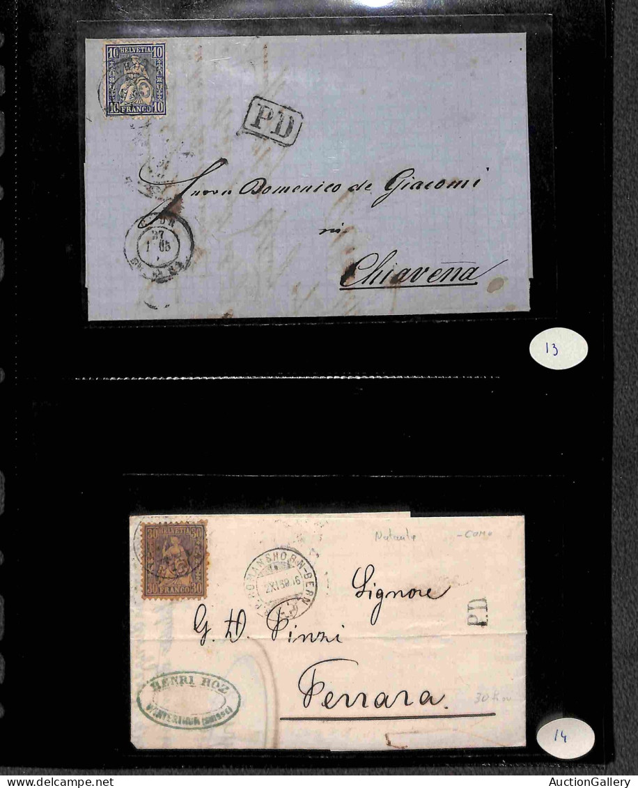 Lotti E Collezioni - Europa E Oltremare - SVIZZERA - 1860/1900 Circa - Insieme Di 27 Buste E Lettere Del Periodo Con Aff - Otros & Sin Clasificación