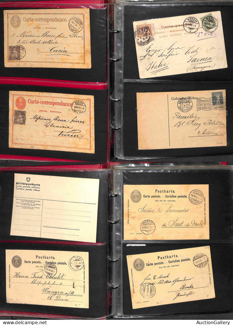 Lotti E Collezioni - Europa E Oltremare - SVIZZERA - 1874/1976 - Insieme Di Oltre 100 Pezzi Tra Interi Cartoline E Buste - Other & Unclassified