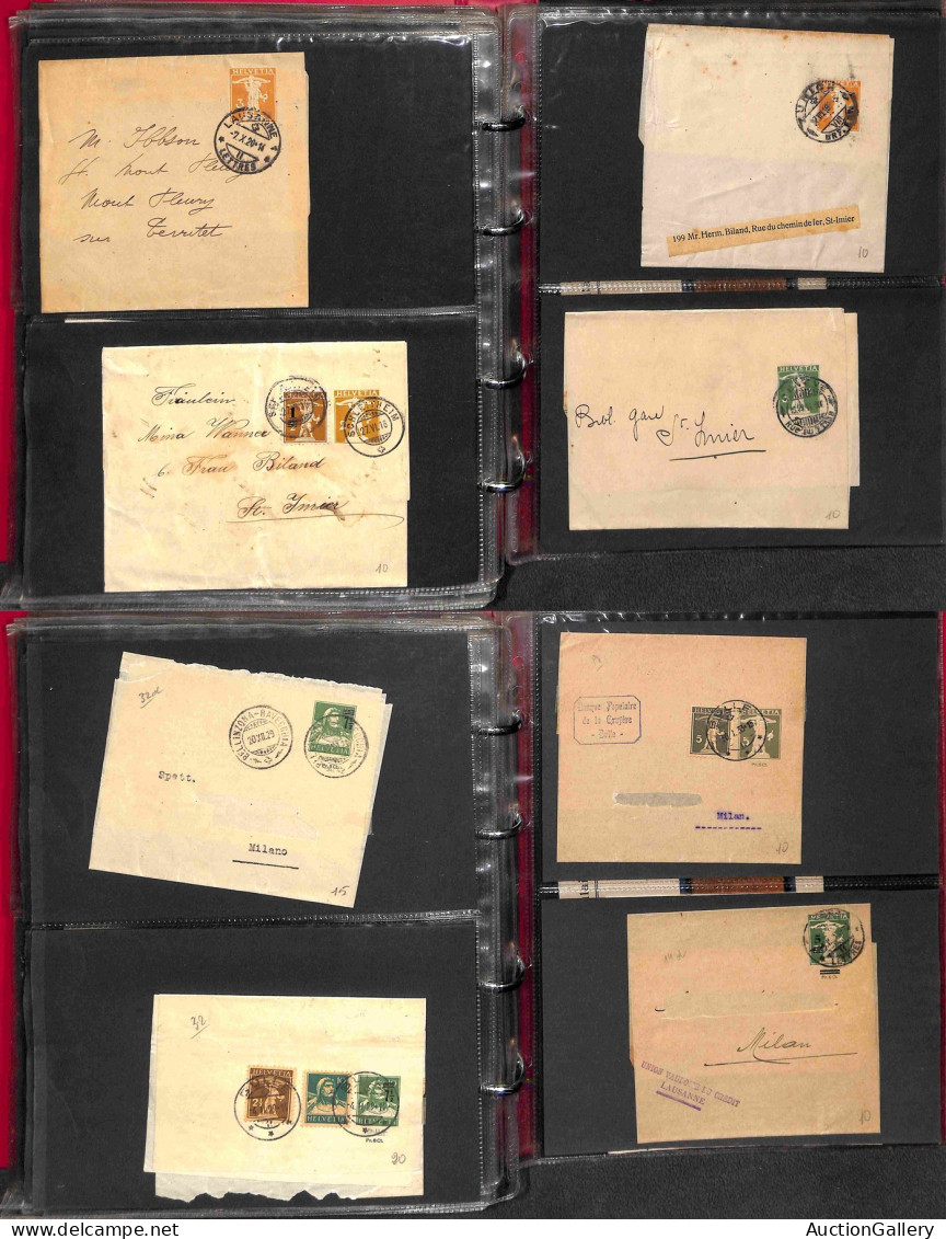 Lotti e Collezioni - Europa e Oltremare - SVIZZERA - 1874/1976 - Insieme di oltre 100 pezzi tra interi cartoline e buste