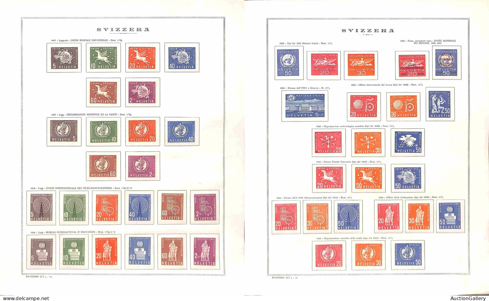 Lotti e Collezioni - Europa e Oltremare - SVIZZERA - 1918/1989 - Francobolli di Servizio - Collezione di valori e serie 