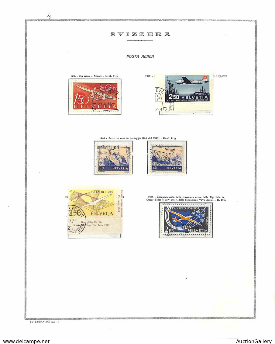 Lotti E Collezioni - Europa E Oltremare - SVIZZERA - 1919/1972 - Collezione Di Valori E Serie Complete Del Periodo Di Po - Sonstige & Ohne Zuordnung