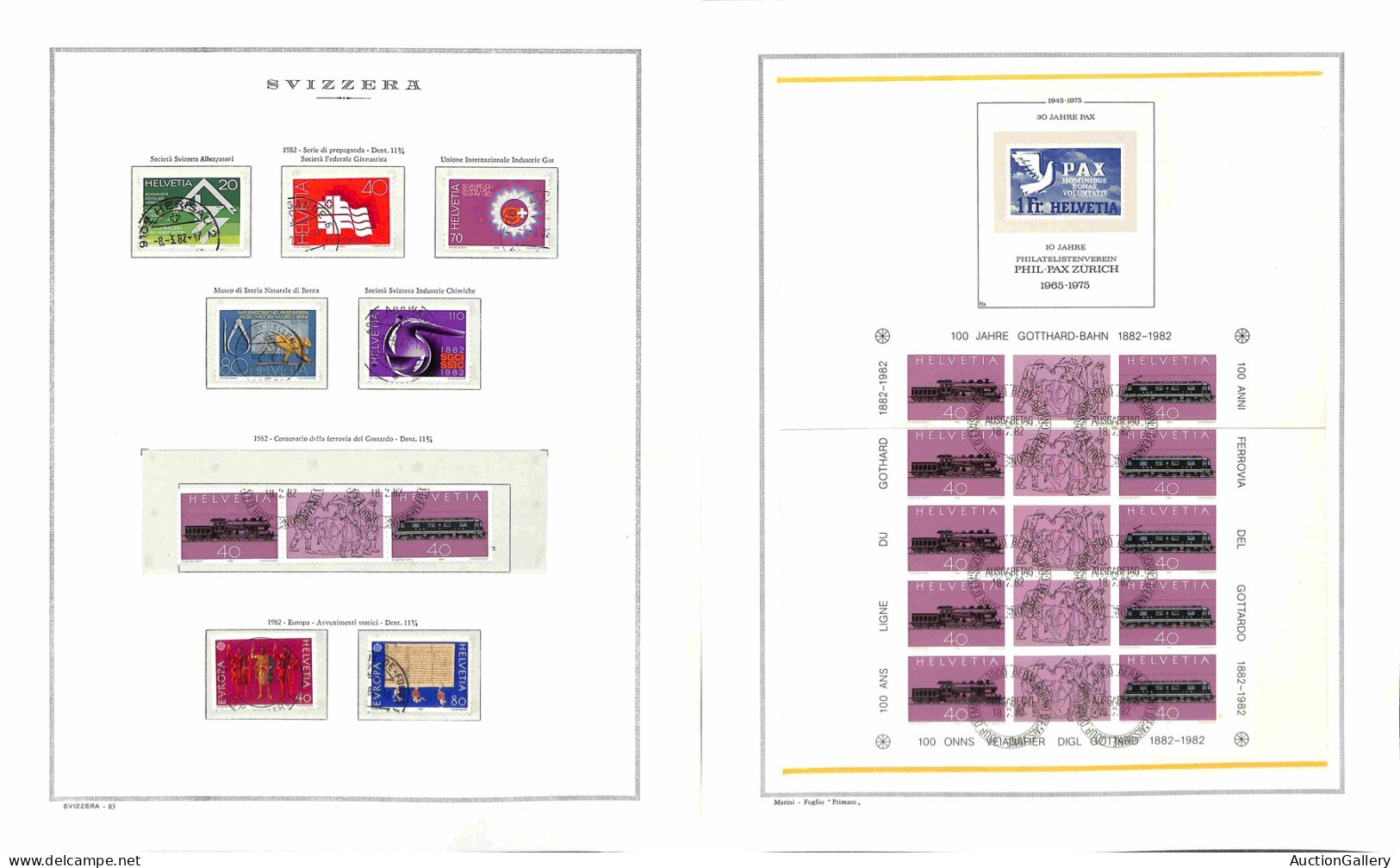 Lotti E Collezioni - Europa E Oltremare - SVIZZERA - 1982/1997 - Collezione Di Valori E Serie Complete Di Posta Ordinari - Andere & Zonder Classificatie