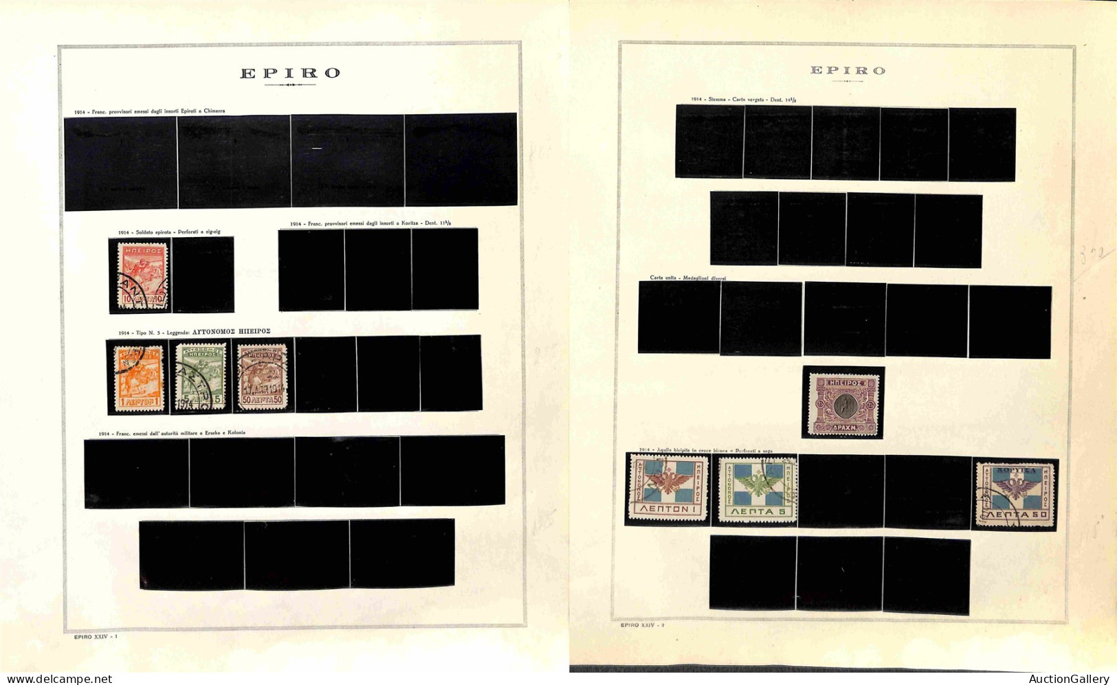 Lotti E Collezioni - Europa E Oltremare - PAESI EUROPEI - 1889/1934 - Epiro/Estonia/Lettonia/Lituania/Montenegro - Colle - Otros & Sin Clasificación