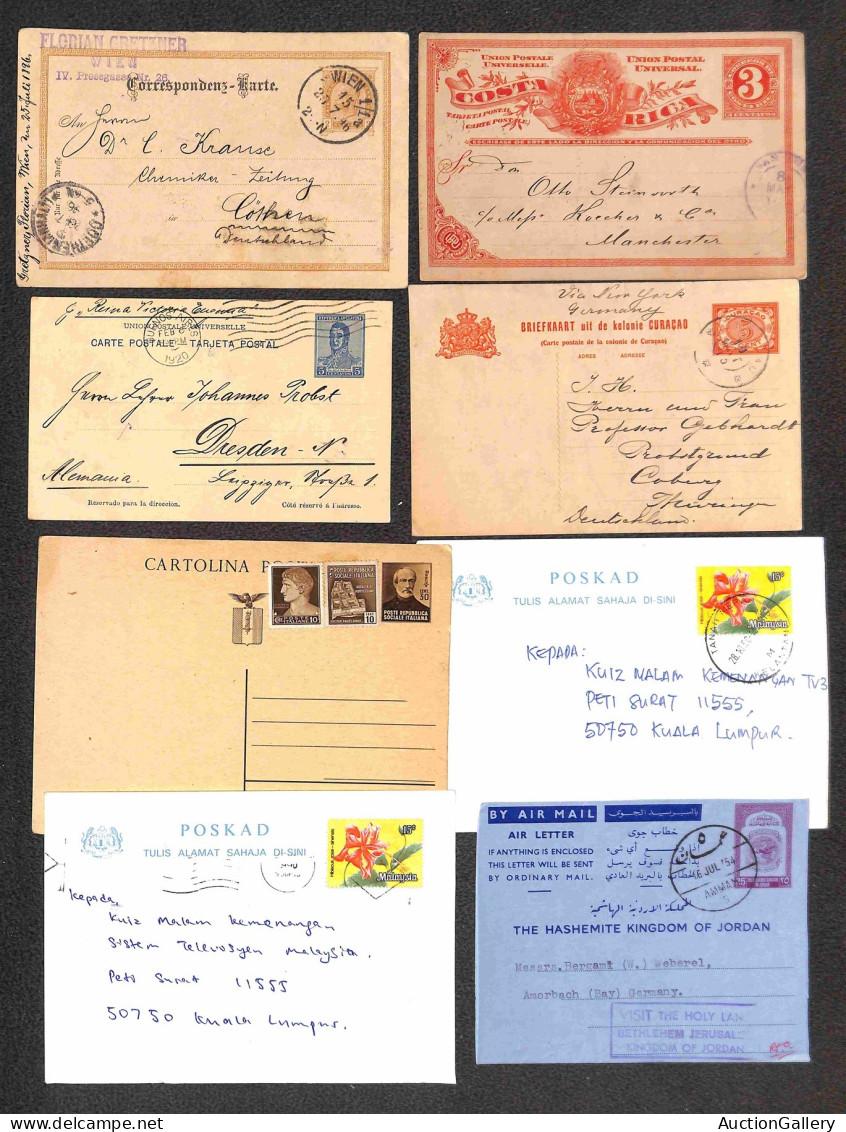 Lotti E Collezioni - Europa E Oltremare - MONDIALE - 1883/1990 - Interi Postali - Bell'insieme Di 38 Cartoline + 24 Bust - Other & Unclassified