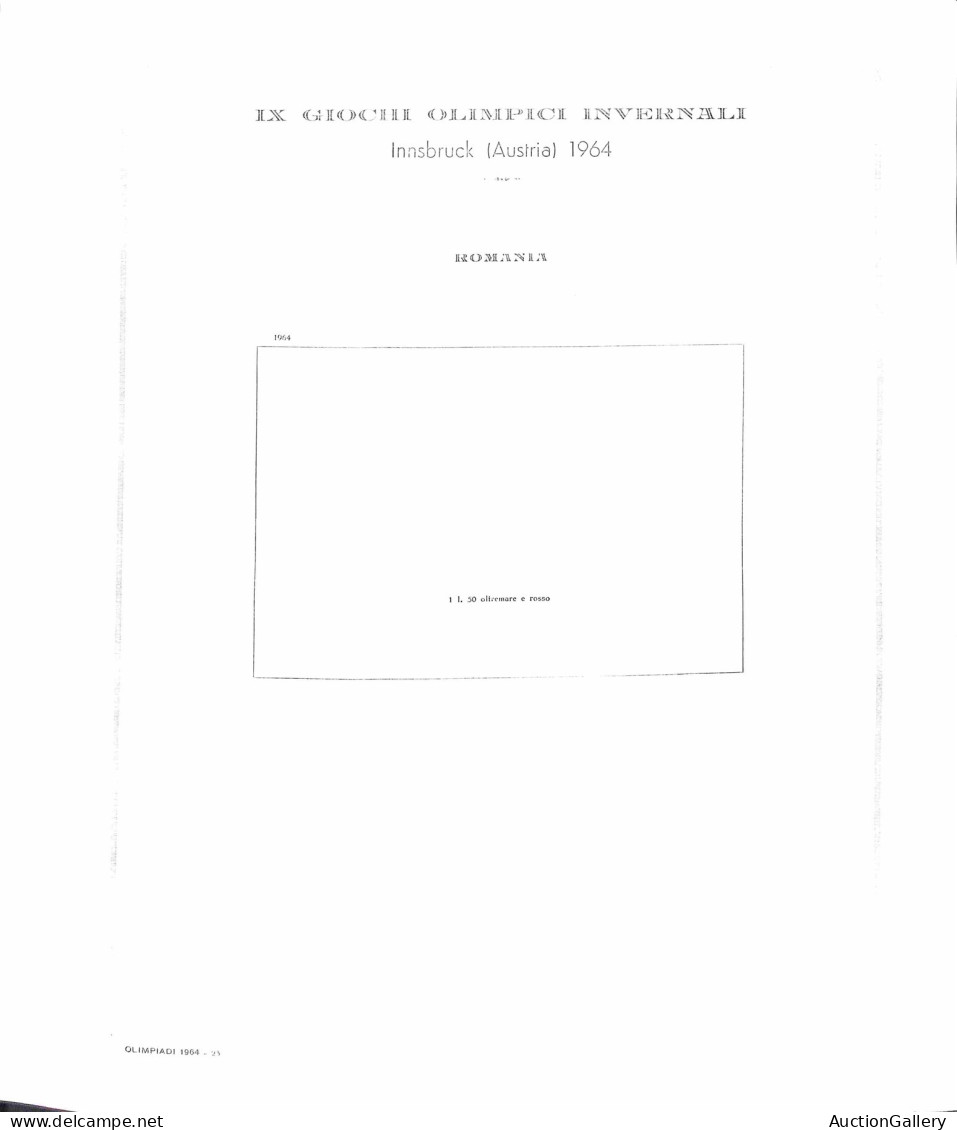 Lotti E Collezioni - Europa E Oltremare - OLIMPIADI - 1964 - Album Marini Completo Di Fogli Per Le Emissioni Delle Olimp - Andere & Zonder Classificatie