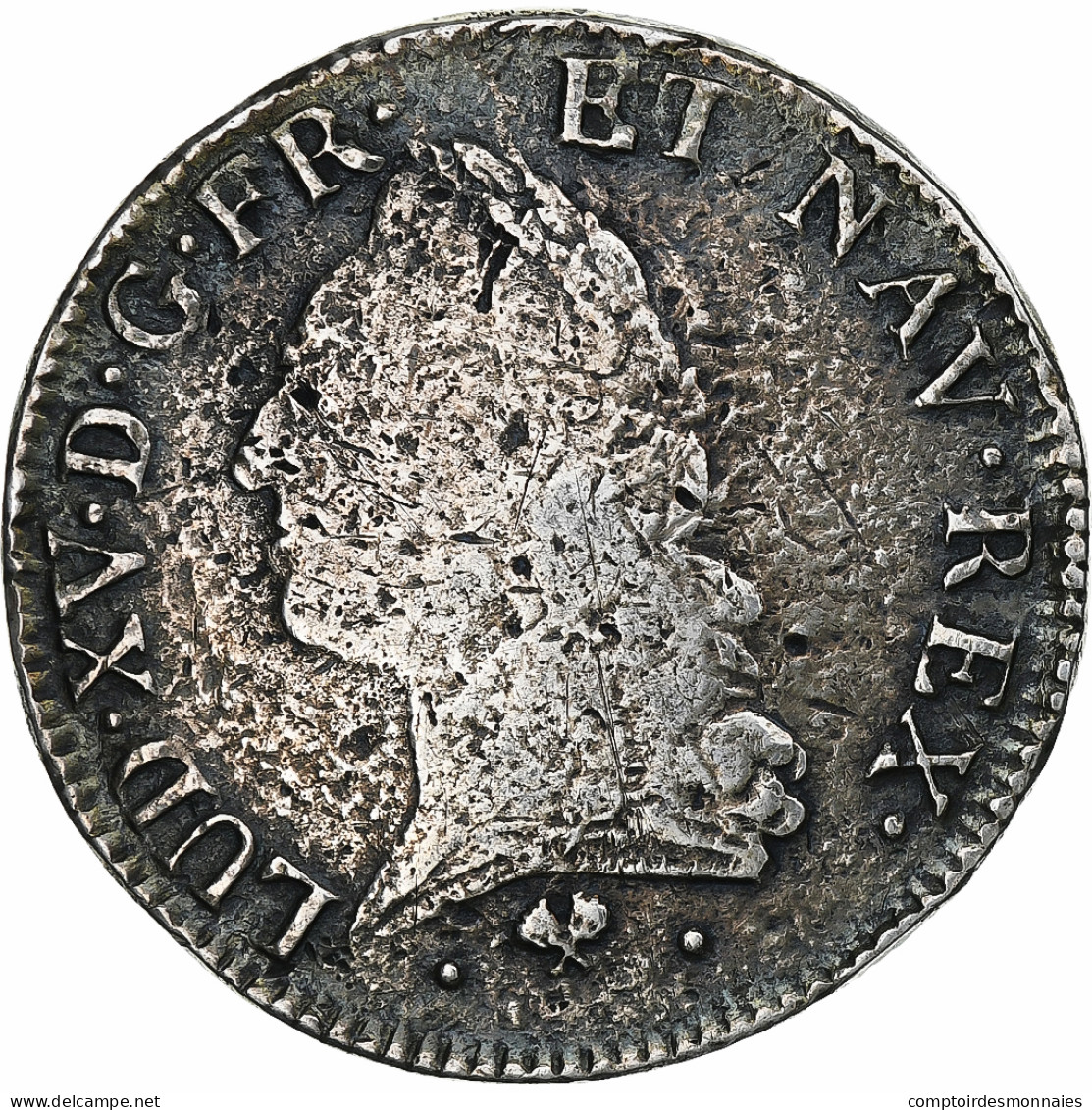 France, Louis XV, Écu à La Vieille Tête, 1774, Bayonne, Argent, B+ - 1715-1774 Luis XV El Bien Amado