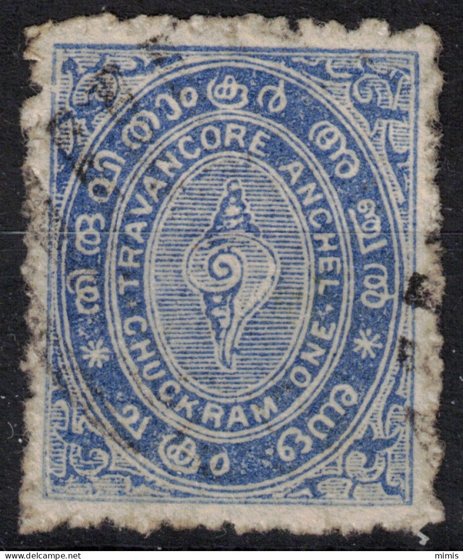 TRAVANCORE   1888-1889   N° 2-6-7  Oblitérés - Travancore