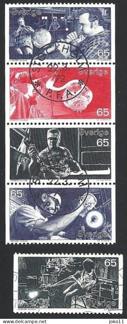 Schweden, 1972, Michel-Nr. 746-750, Gestempelt - Gebruikt