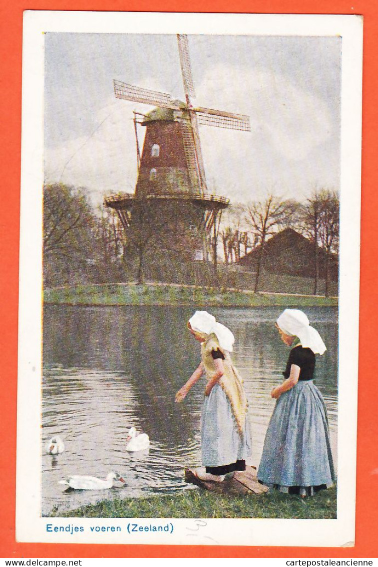 16441 / Eendjes Voeren Zeeland Windmolen Moulin Vent Windmühle Windmill Madeleine LEDOUX à Jeanne BOLLENGIER Dunkerque - Windmills