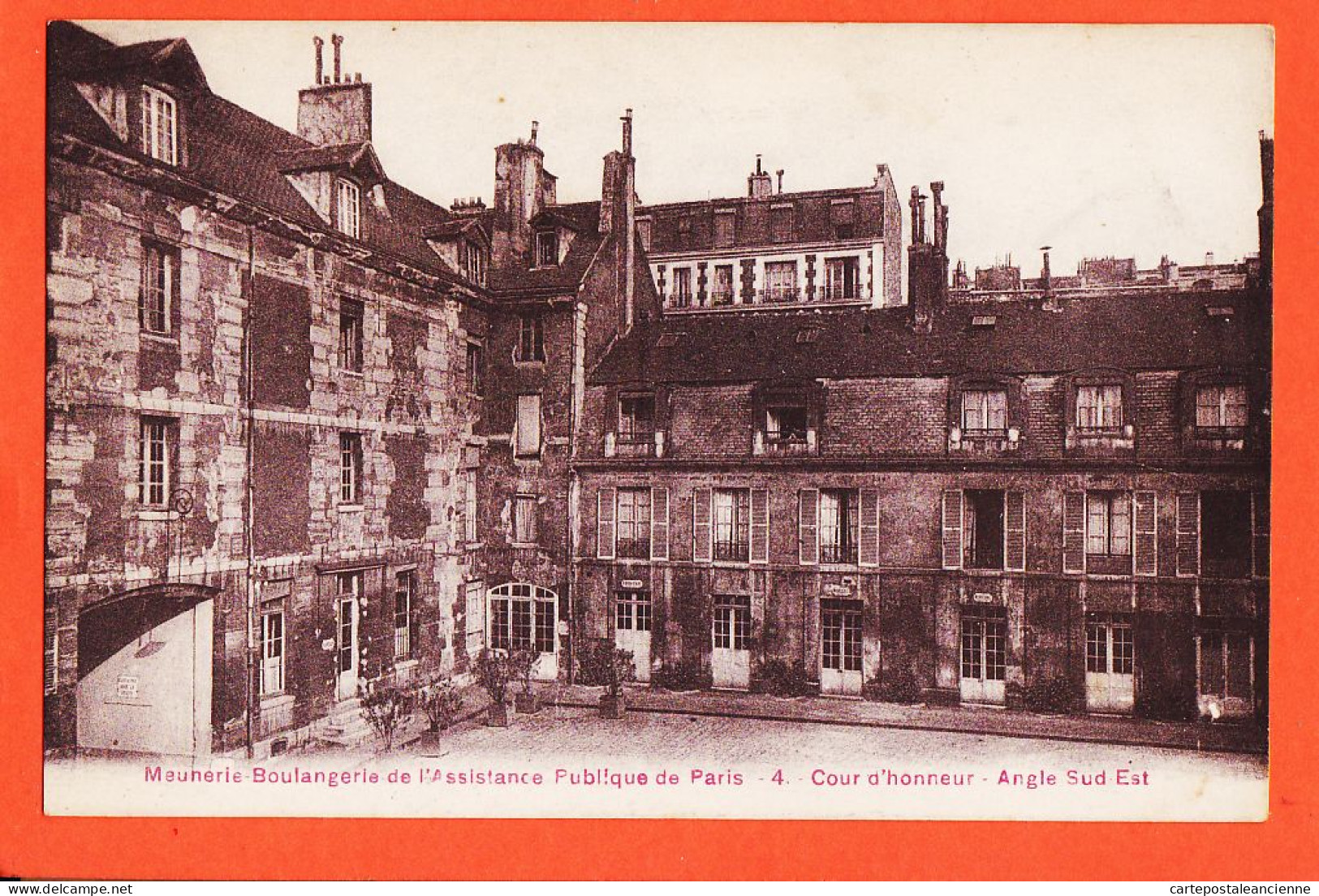 16382 / PARIS Meunerie Boulangerie Assistance Publique Cour Honneur Angle Sud-Est 1910s Simi-Bromure BREGER 4 - Santé, Hôpitaux