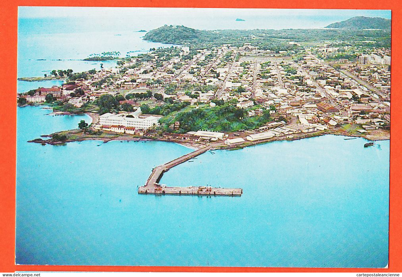 16162 / Ville De CAYENNE Vue Aérienne Ancien Port GUYANE FRANCAISE Pirogues 1980s Pierre DUBOIS 301 - Cayenne