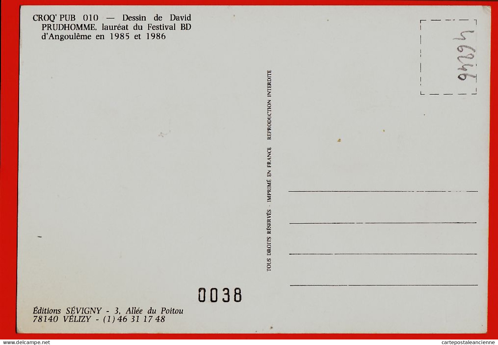 16413 / CROQ PUB Publicité à Travers L' Histoire HENRI IV Couches ULTRA-POMPAS Par David PRUDHOMME Angoulême 1985-86 - Bandes Dessinées