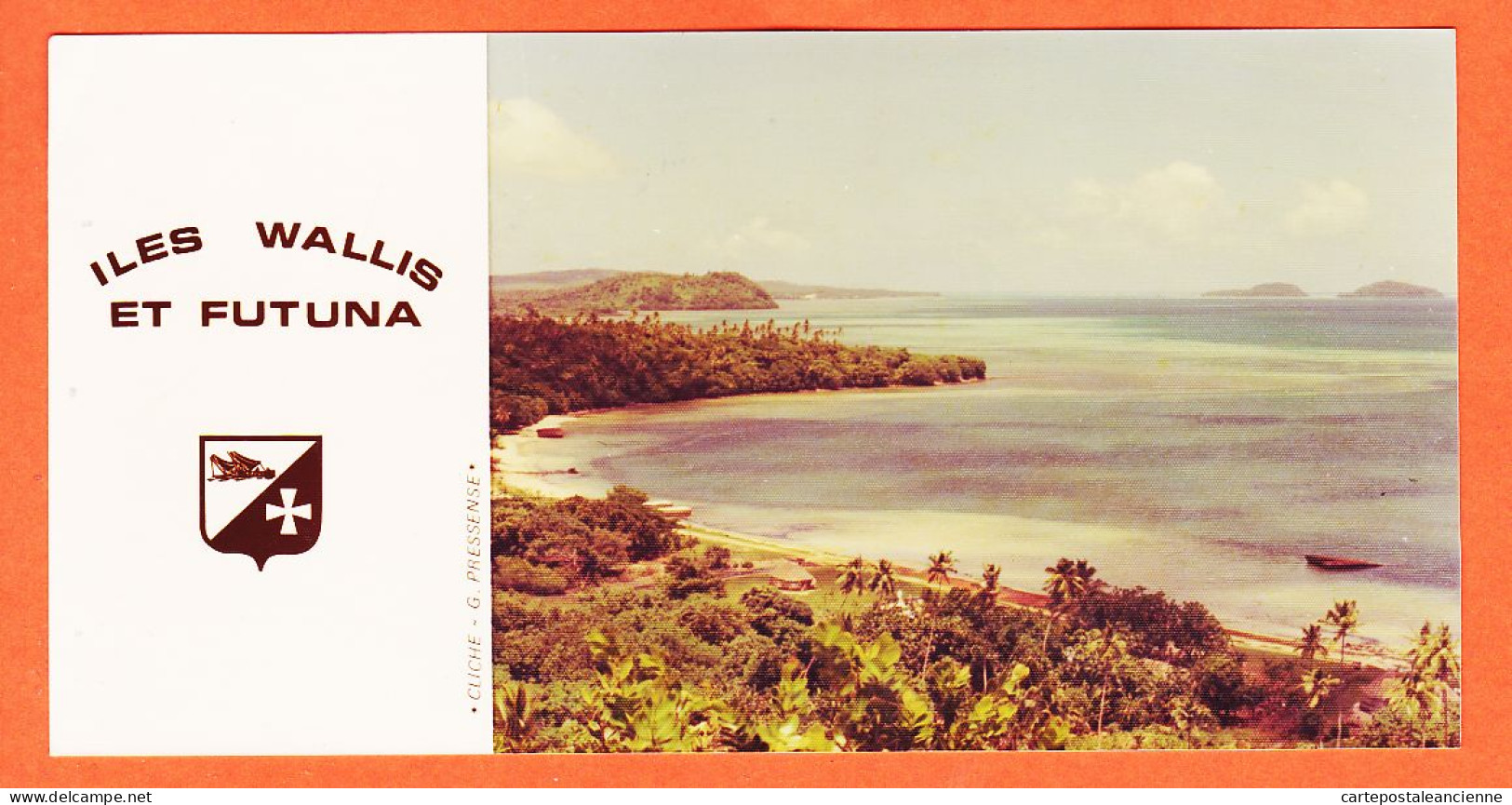 16156 / ⭐ ◉ Iles WALLIS Et FUTUNA Plage Baie Hutte Pêcheur Cliché  G. PRESSENCE 1970s - Wallis En Futuna