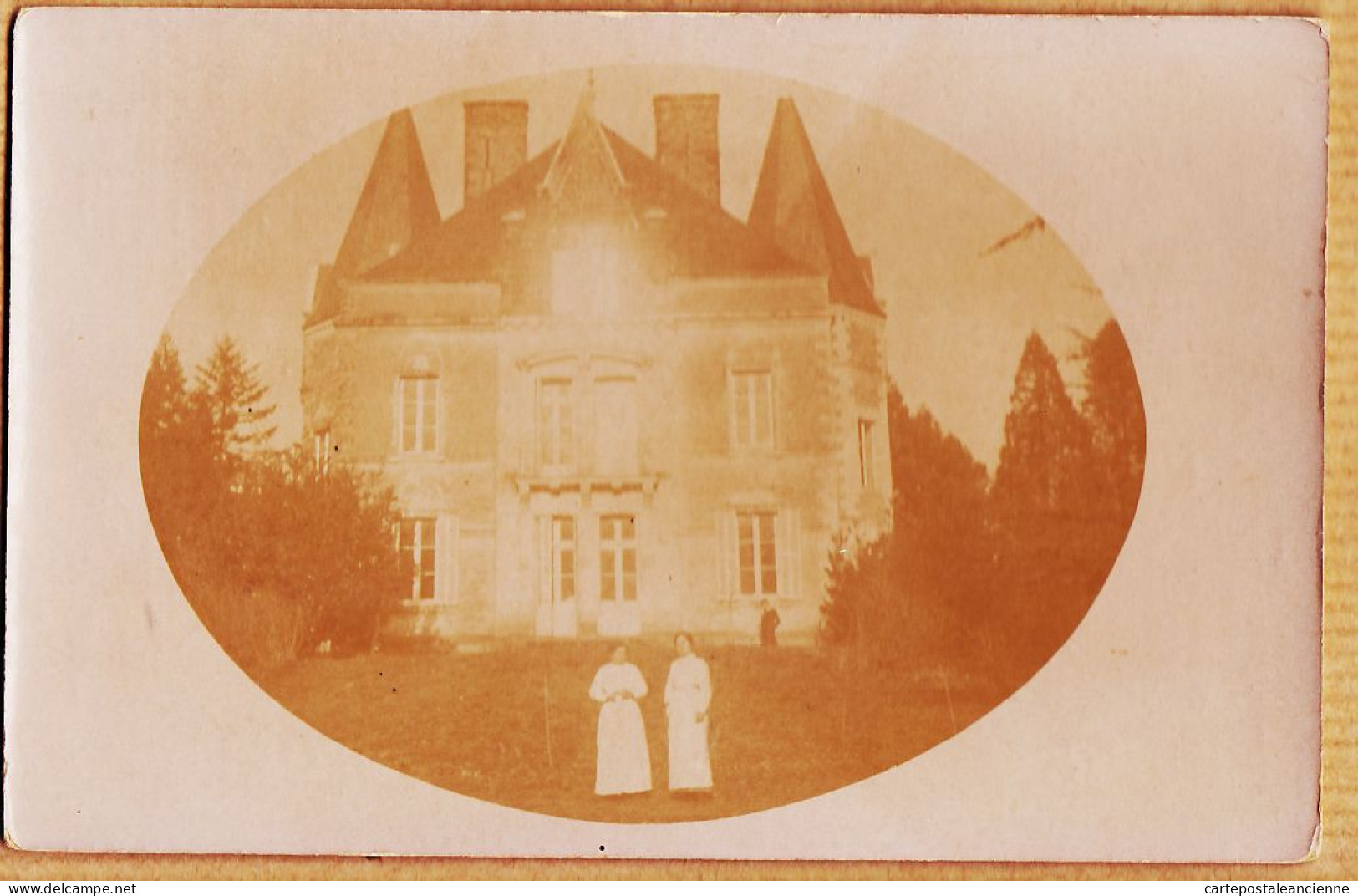 16444 / Carte-Photo Médaillon SOUVENIR 20 Janvier 1915 Petit Chateau Particulier à Localiser - Castillos