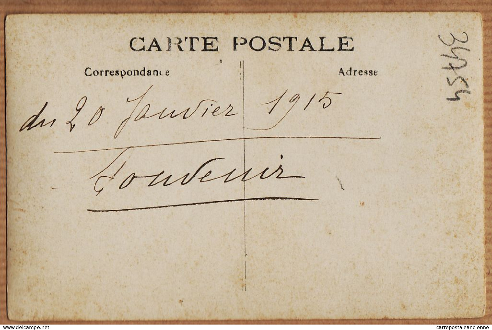 16444 / Carte-Photo Médaillon SOUVENIR 20 Janvier 1915 Petit Chateau Particulier à Localiser - Castillos