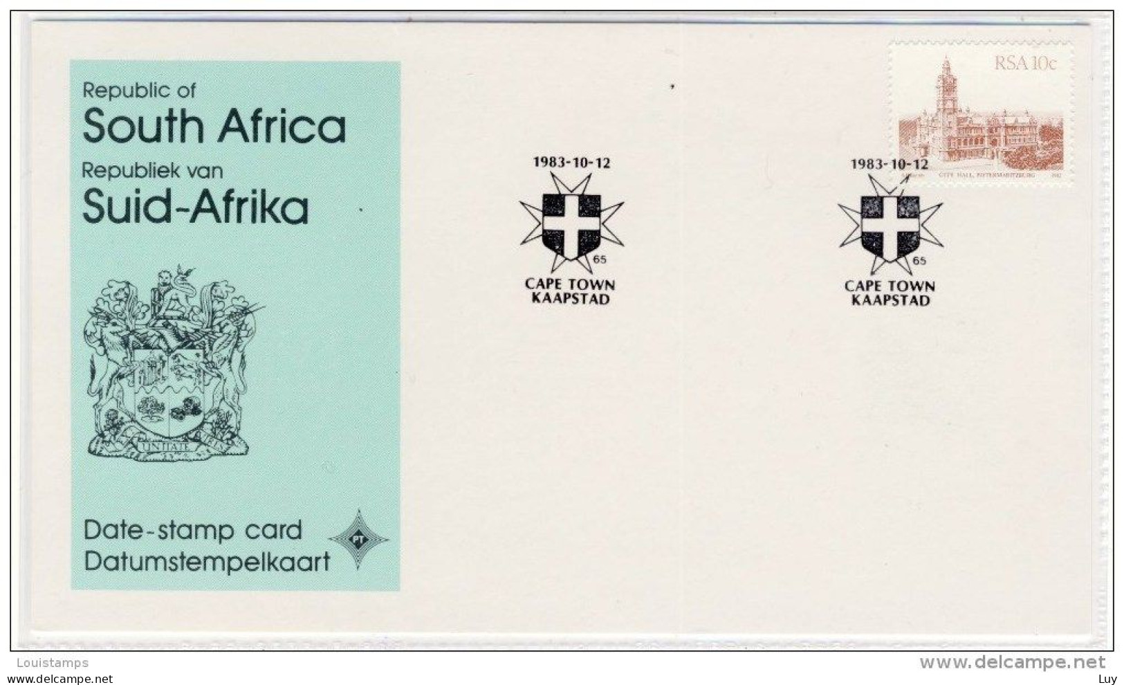 Date - Stamp Card - 10.12.1983 - - Cartas & Documentos