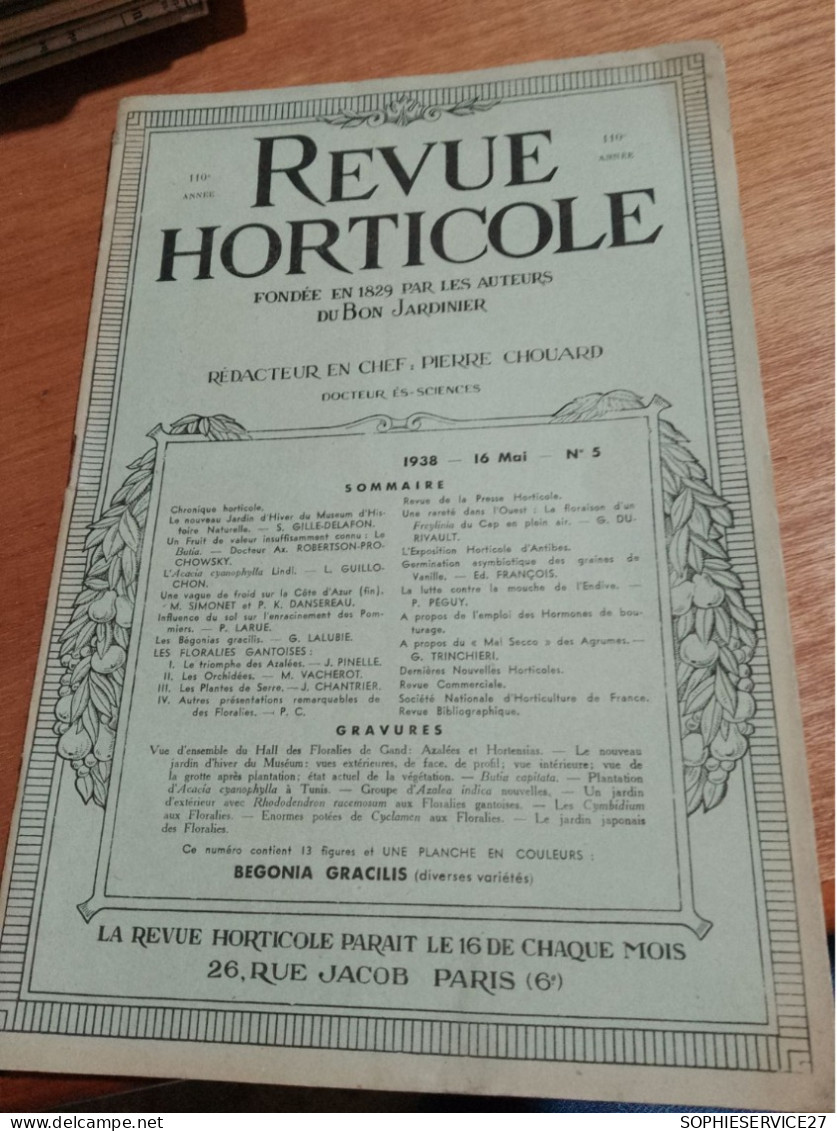 153 // REVUE HORTICOLE 1937 / - 1900 - 1949