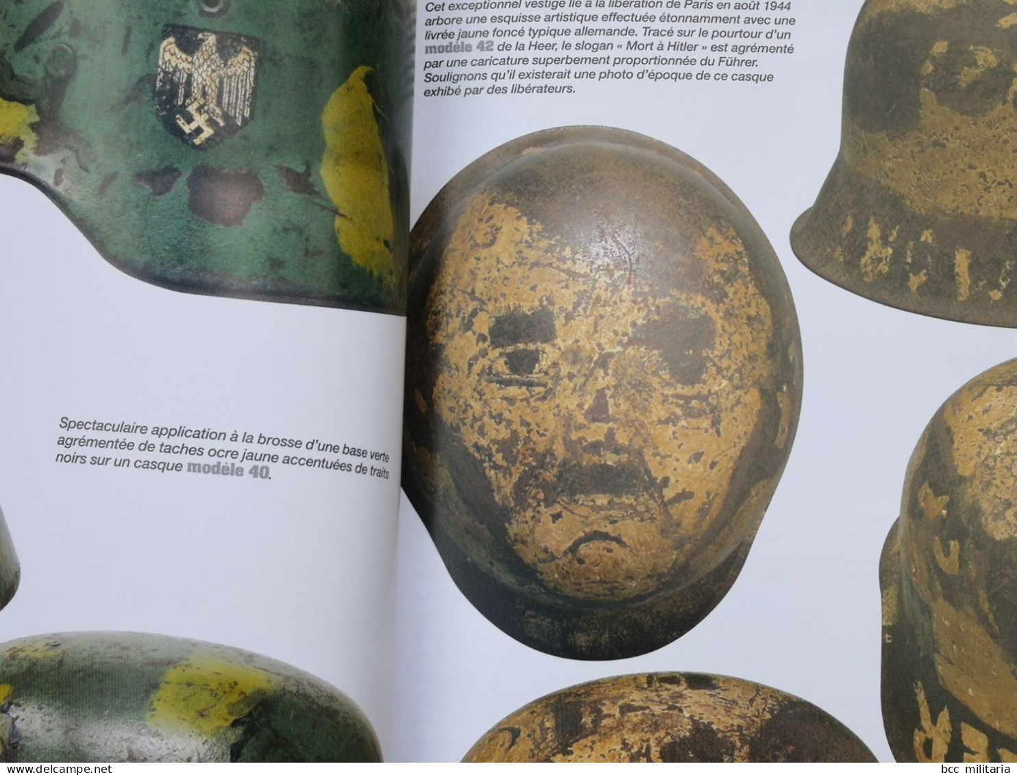 NORMANDIE 44 : LES CASQUES ALLEMANDS - GUIDE MILITARIA N° 1  Livre neuf