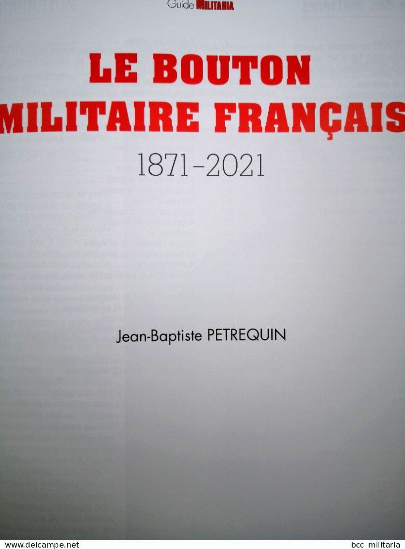 LE BOUTON MILITAIRE FRANÇAIS 1871-2021 - GUIDE MILITARIA N° 15 Livre neuf