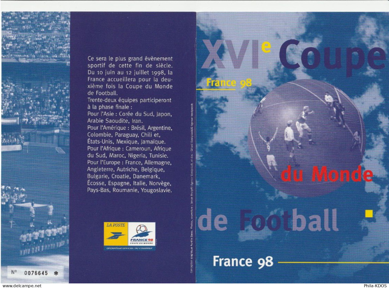 " FRANCE 98  FOOTIX " Sur Encart 1er Jour De 4 Pages N°té. 4 X N° YT 3139. FDC à Saisir !!! - 1998 – Frankreich