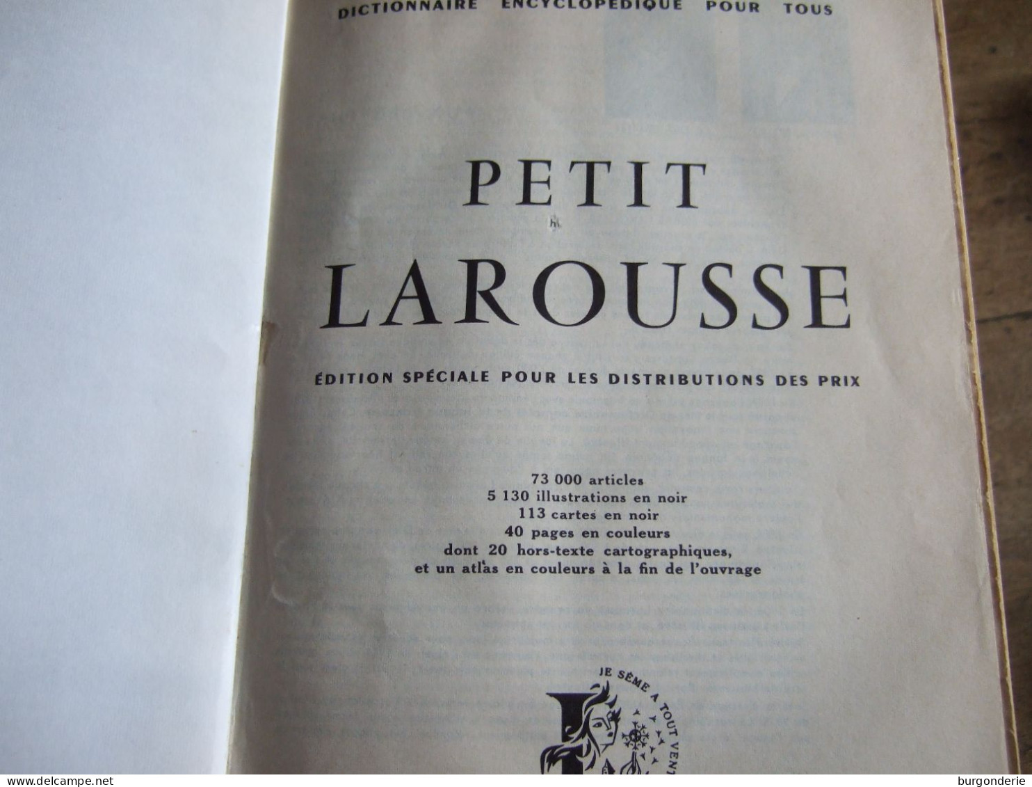 PETIT LAROUSSE / 1959 / EDITION SPECIALE - Diccionarios