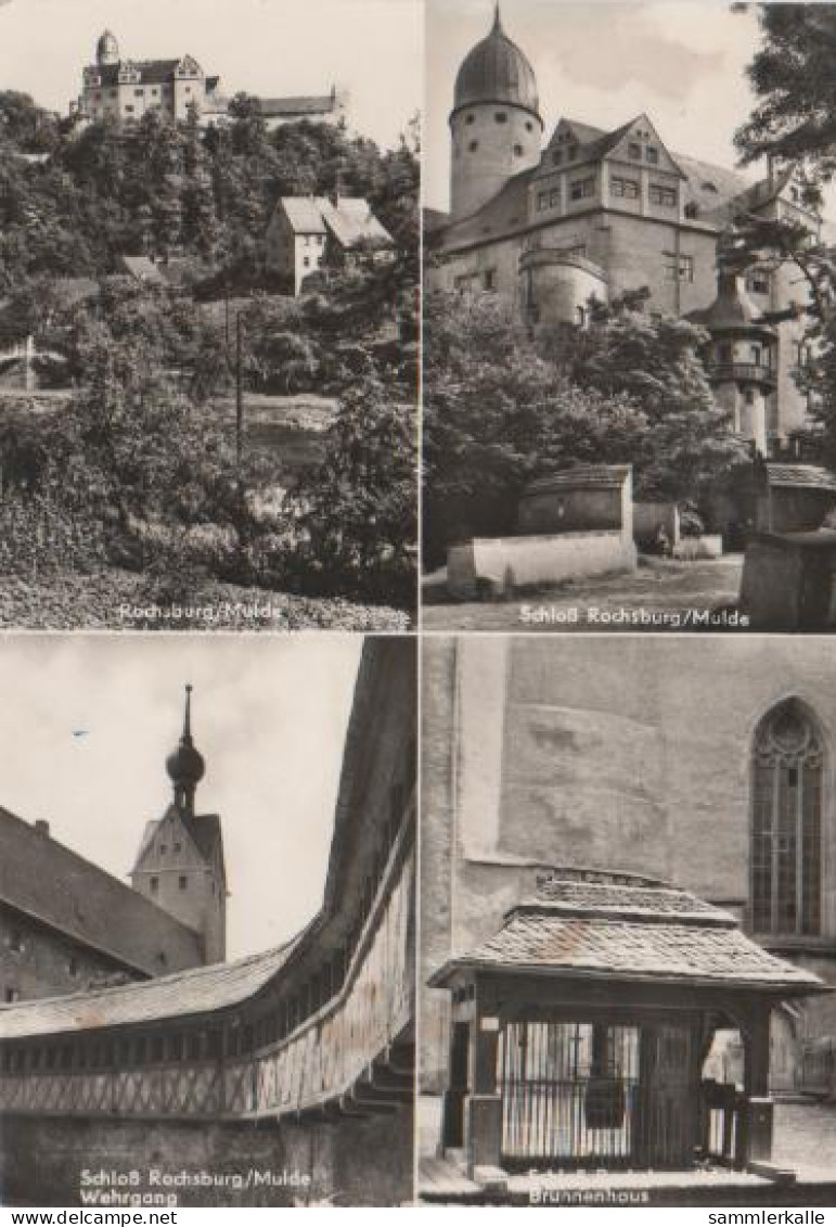 5095 - Lunzenau - Rochsburg Mulde, Schloss Rochsburg Mulde, Wehrgang, Brunnenhaus - 1970 - Lunzenau