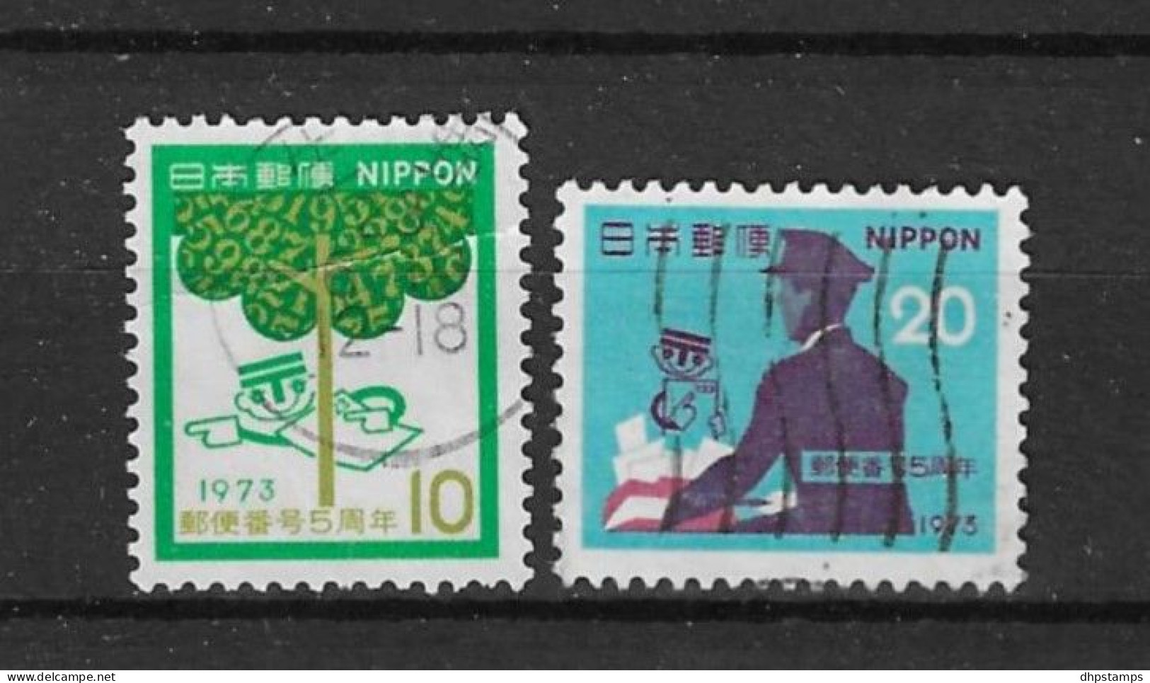Japan 1973 Postal Codes  Y.T. 1085/1086 (0) - Gebraucht