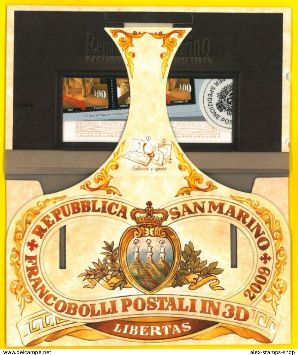 SAN MARINO 2009 Anno Europeo Della Creatività Foglietti Con Effetto 3D - Unusual - Unused Stamps