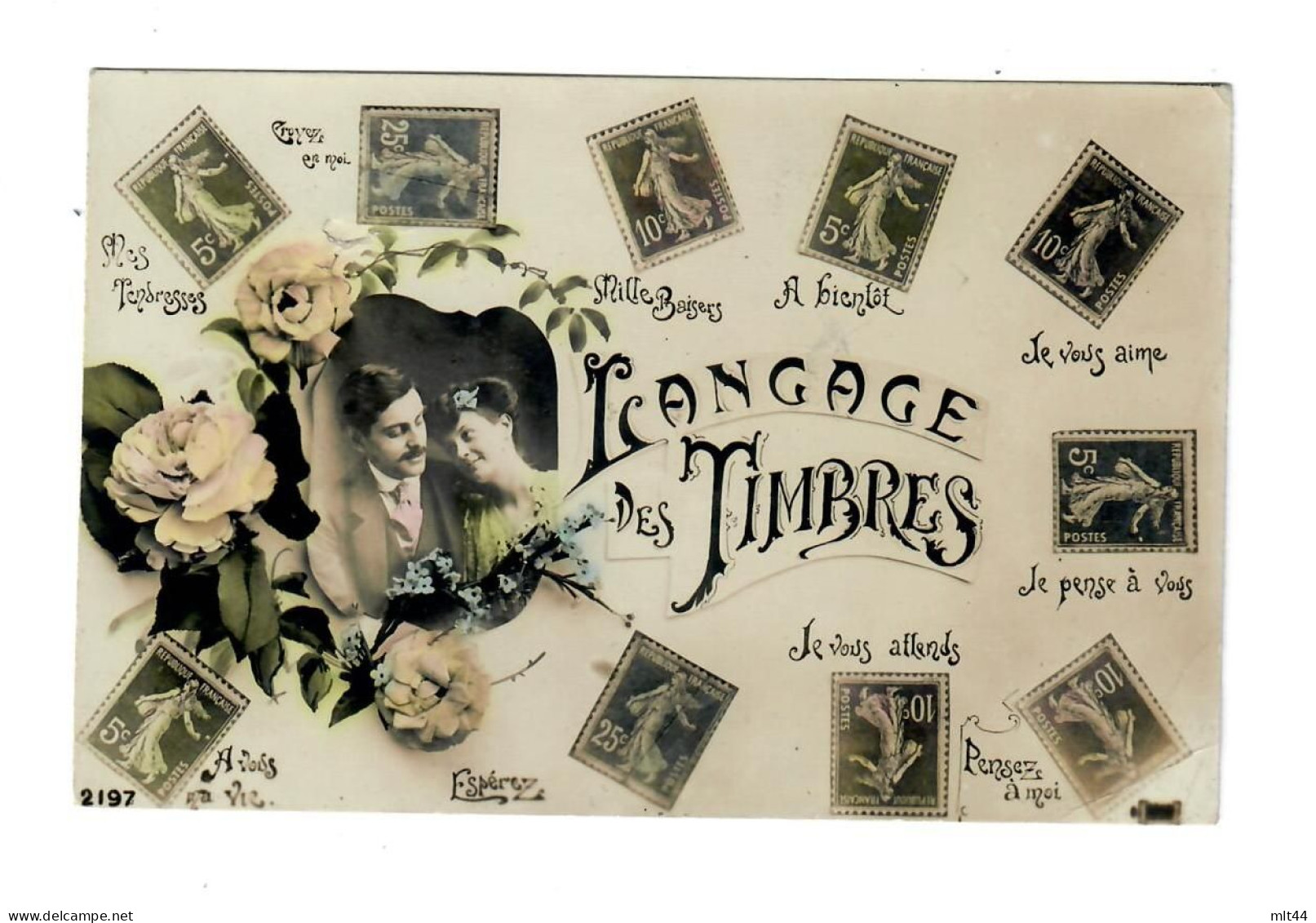 Langage Des Timbres 10 C Semeuses - Petits Defauts - Briefmarken (Abbildungen)