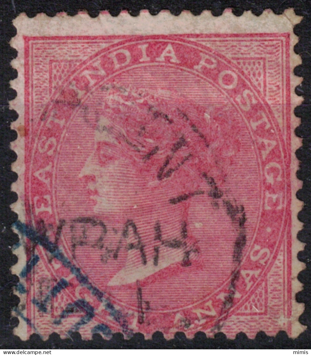 INDE ANGLAISE       1865    N° 25 (Type II)  Oblitéré - 1858-79 Compañia Británica Y Gobierno De La Reina