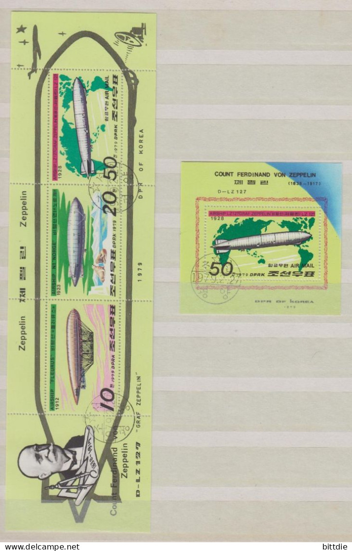 Zeppelin , N.K.  1816/18 KB + Bl.55 , O   (A4-0126) - Zeppelins