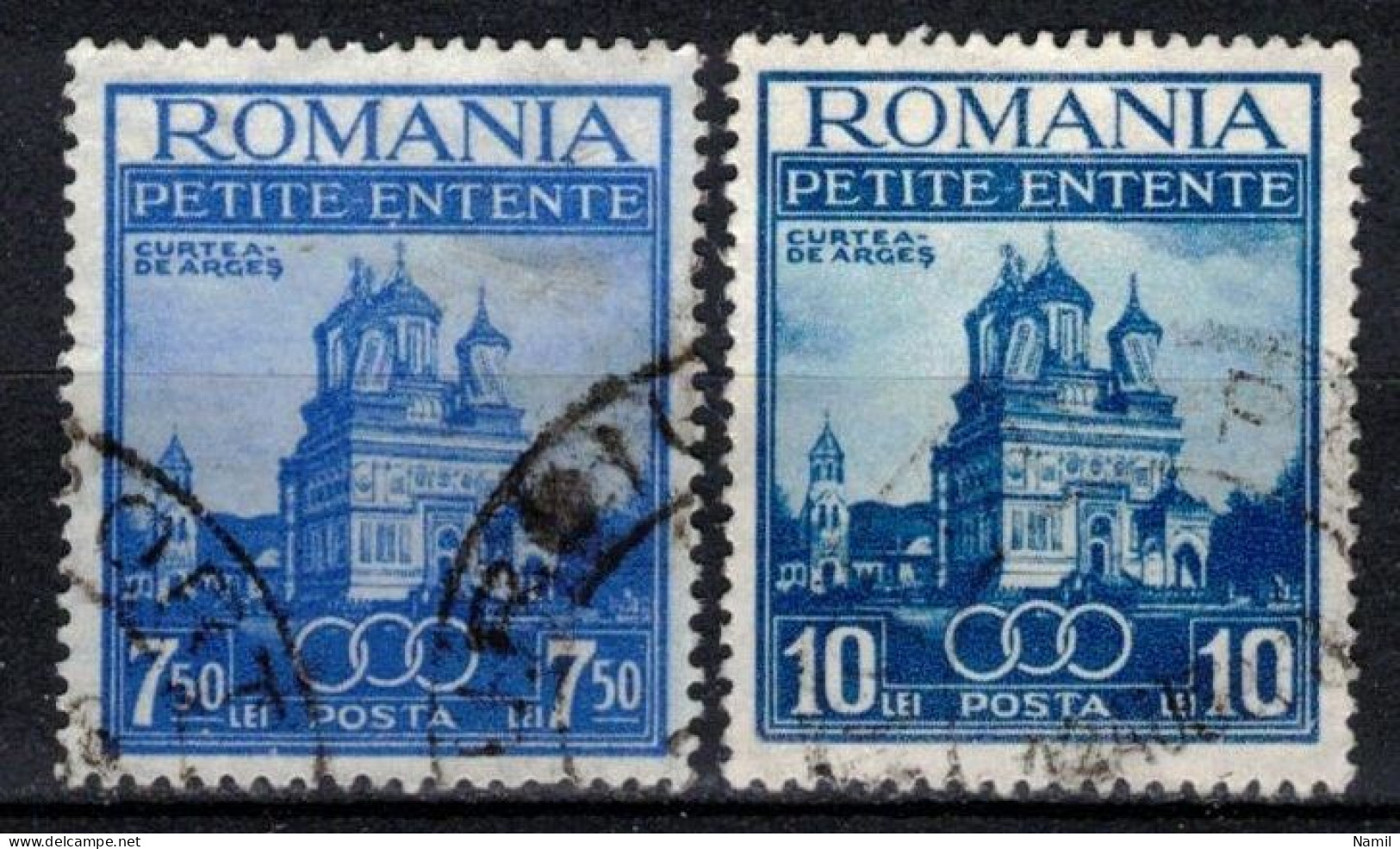 Roumanie 1937 Mi 536-7 (Yv 523-4), Obliteré - Other & Unclassified